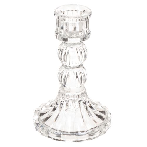 Kerzenhalter Glas transparent 12cm 2er-Set Tischdekoration einkaufen | Floristik21.de