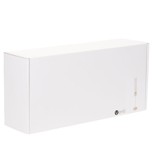 Stabkerzenhalter mit Glaszylinder 45 cm Innenbereich Metall Taupe | Floristik21.de