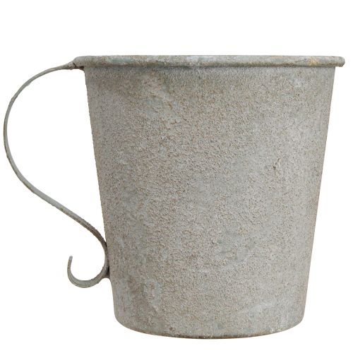 Artikel Stabkerzenhalter Grau im Tassen-Design Ø11cm H11cm - Stilvolle Dekoration