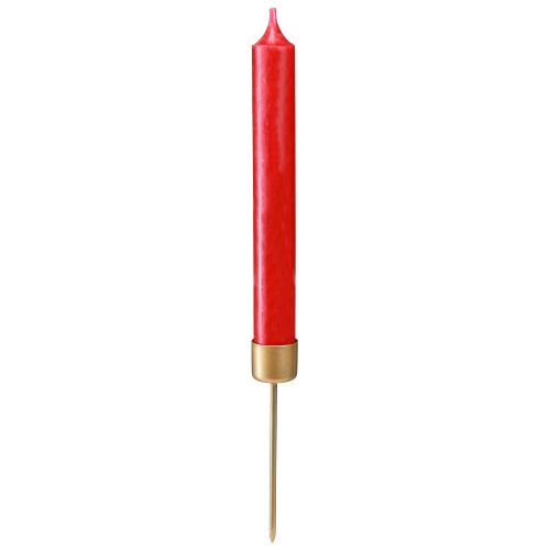 Artikel 12er Set Stabkerzenhalter Mattgold, 22mm Ø, H10,5cm, perfekt für Dekoration & Events