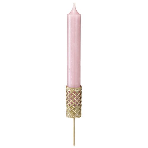 Artikel Stabkerzenhalter zum Stecken Mattgold Ø24mm H10cm 4 St - Eleganz für Ihre Dekoration