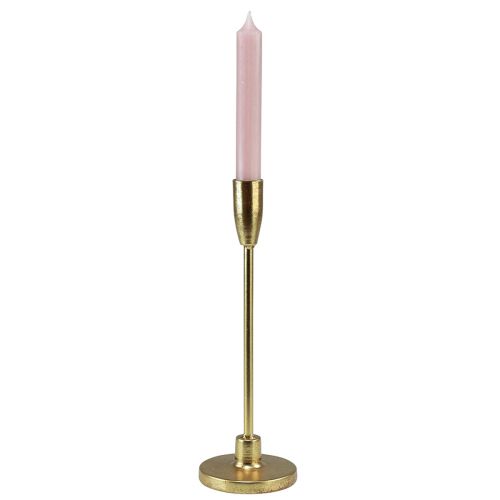 Artikel Stabkerzenhalter Gold Kerzenständer Metall H20cm