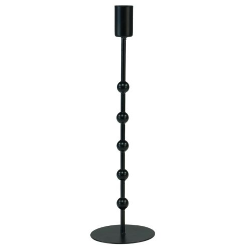Floristik21 Stabkerzenhalter Metall Kerzenständer Schwarz H30cm