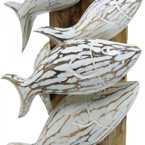 Floristik21 Deko-Fische stehend Holz Fischschwarm Maritime Deko 59cm