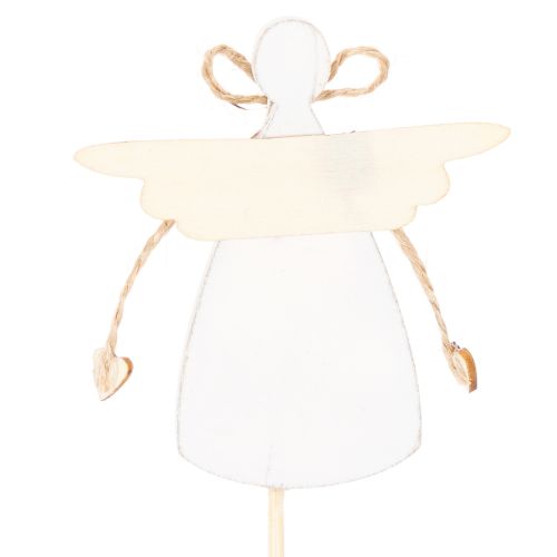 Dekostecker Holzengel 31cm Schutzengel Figur mit farbigen Flügeln 12St Innenbereich | Floristik21.de