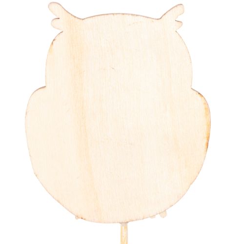 Pflanzenstecker Eule aus Holz 31cm farbig sortiert 12 Stück | Floristik21.de