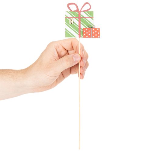 Pflanzenstecker Holz Geschenkpaket 31cm bunt 12 Stück | Floristik21.de