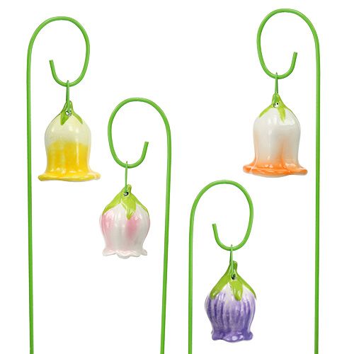 Floristik21 Stecker Keramik Blumen 5cm 28cm 8St