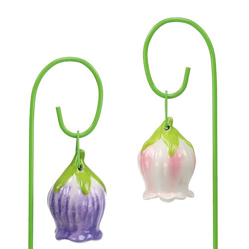 Floristik21 Stecker Keramik Blumen 5cm 28cm 8St