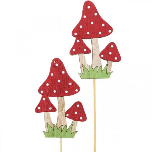Floristik21 Blumenstecker Fliegenpilz Deko Pilz Herbst Deko 10cm 18 St