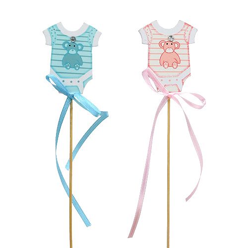 Baby Stecker 3 Stück  Blumen Stecker Taufe Babypary Geburt Deko Baby Shower 