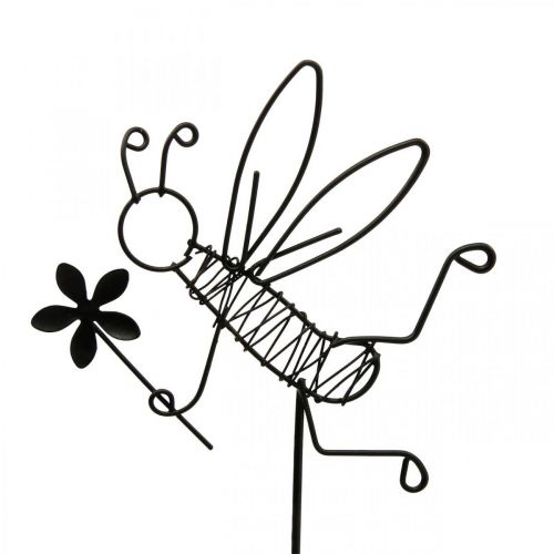 Artikel Blumenstecker Metall Bienen Deko Schwarz 8,5cm 4 St