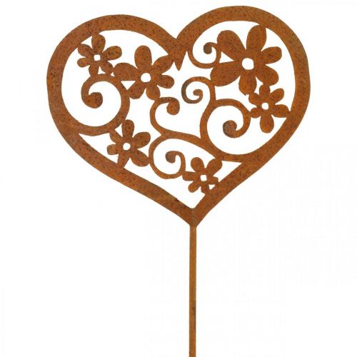 Artikel Blumenstecker Herz Gartendeko Edelrost Valentinstag 10×8,5cm