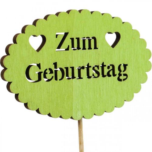 Artikel Blumenstecker Schriftzug, Strauß Deko Zum Geburtstag 9cm 18 St