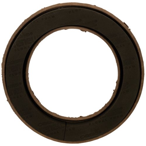 OASIS® Renewal® Floral Foam Biolit® Steckschaum-Ring, 40 cm, braun und schwarz, 2 Stück