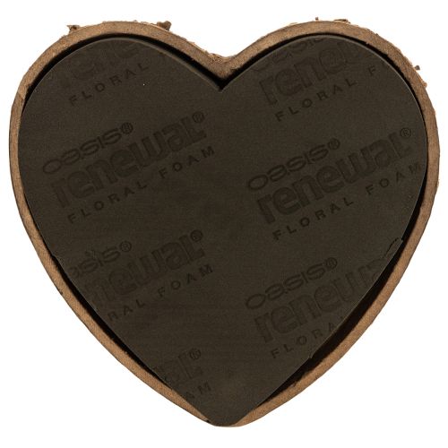 OASIS® Renewal® Floral Foam Biolit® Steckschaumherzen, 26 × 24 × 5 cm, schwarz, 2 Stück