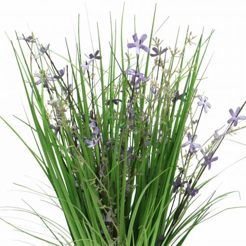 Floristik21 Deko Stehstrauß mit Wiesenblumen künstlich Flieder 51cm