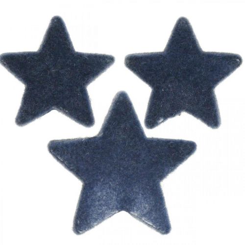 Streudeko Weihnachten, Streudeko Sterne, Blau Ø4/5cm 40St