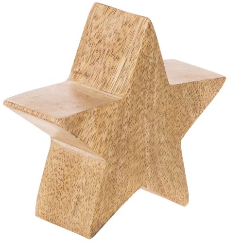 Deko-Holzstern Set 3-teilig