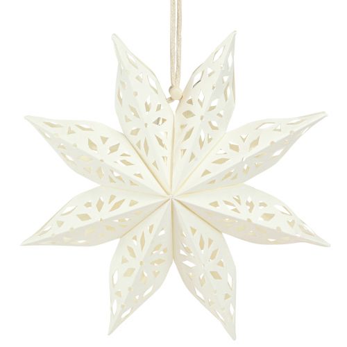Artikel Stern-Schneeflocke Deko Hänger Papier Weiß Ø20cm 6 St - Weihnachtliche Fensterdeko