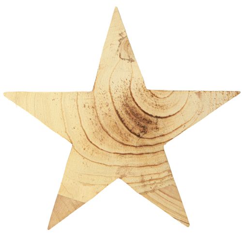 Artikel Stern aus Holz Paulownia 30cm: Nachhaltige Dekoration für das Zuhause