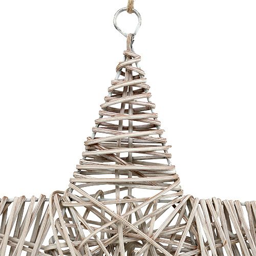 Floristik21 Stern zum Hängen Hellbraun 35cm 1 St