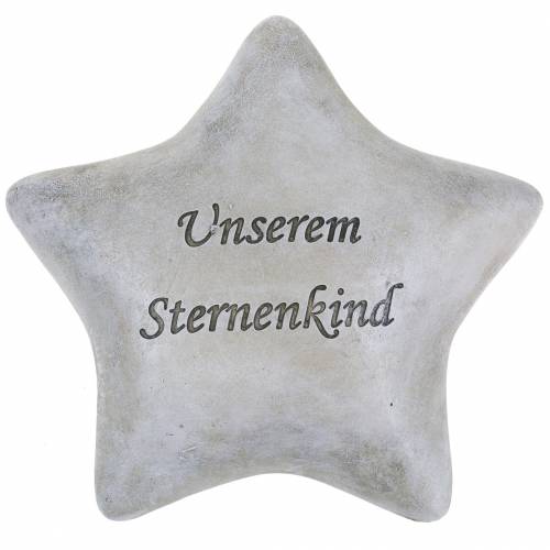 Floristik21 Grabschmuck Stern "Unserem Sternenkind" 15cm 2St