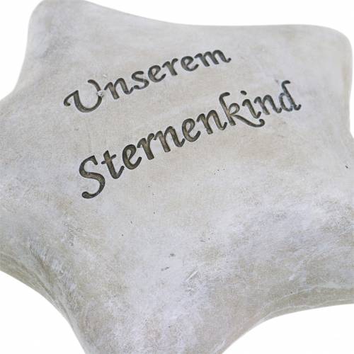 Floristik21 Grabschmuck Stern "Unserem Sternenkind" 15cm 2St