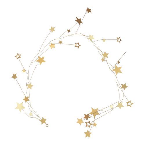 Sterne Deko Dekohänger Weihnachten Metall Gold 85cm