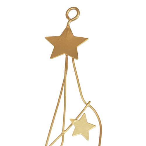 Floristik21 Sterne Deko Dekohänger Weihnachten Metall Gold 85cm