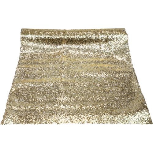 Artikel Tischläufer Weihnachten Gold Pailletten Tischband 48x450cm