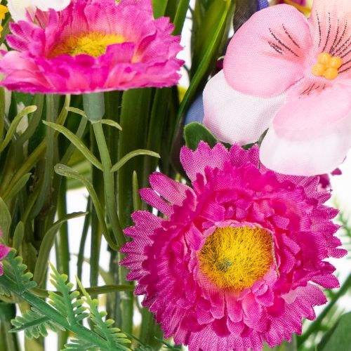 Artikel Kunstblumenstrauß Frühling 37 cm – Farbige Frühjahrs-Dekoration