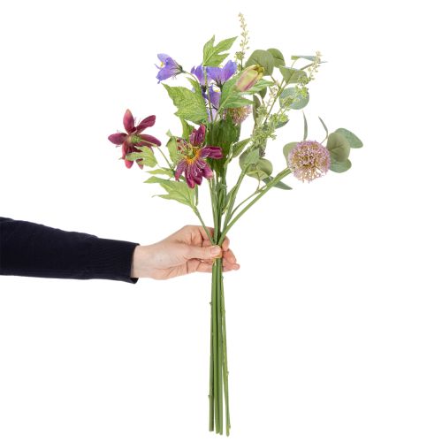 Artikel Kunstblumenstrauß 60cm bunt mit hochwertigen Blüten für florale Dekoration