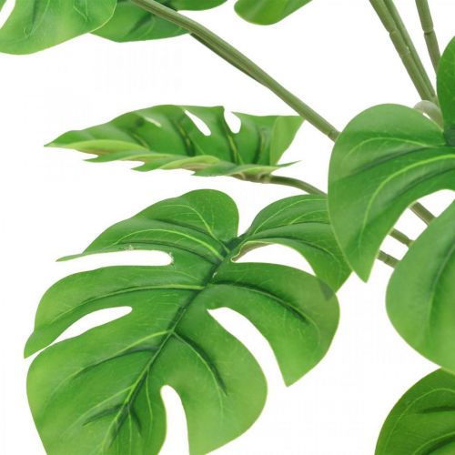 Floristik21 Strauß Monstera künstlich Bindegrün Kunstpflanze 42cm
