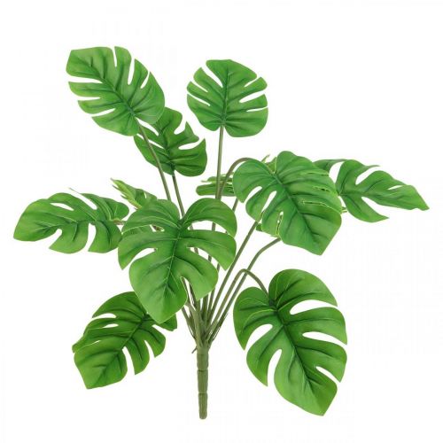 Floristik21 Strauß Monstera künstlich Bindegrün Kunstpflanze 42cm