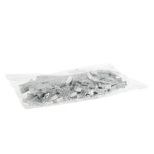 Artikel Sterne zum Streuen Silber sort. 4-5cm 40St
