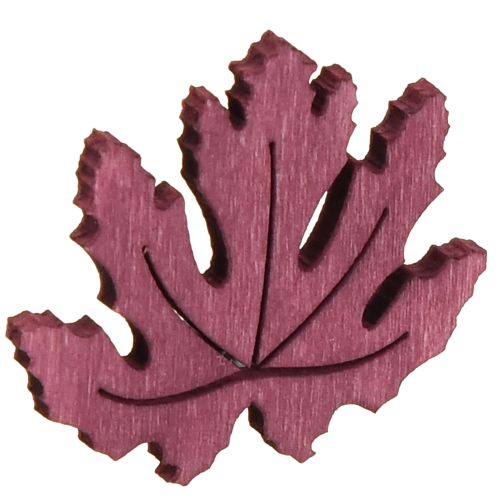 Artikel Streudeko Holz Herbstblätter Tischdeko Lila Rosa Grün 4cm 72 St