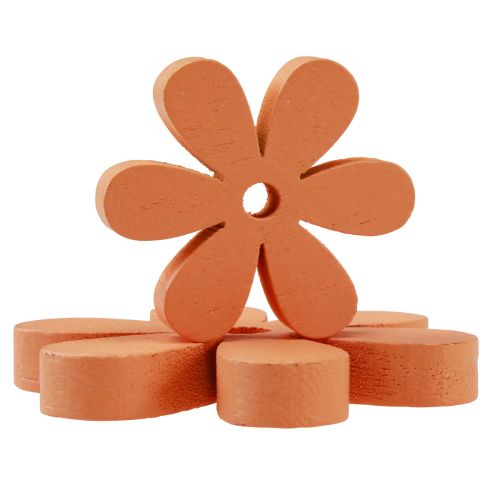 Artikel Streudeko Holz Blumen Blüten Orange Sommer Ø2–6cm 20St