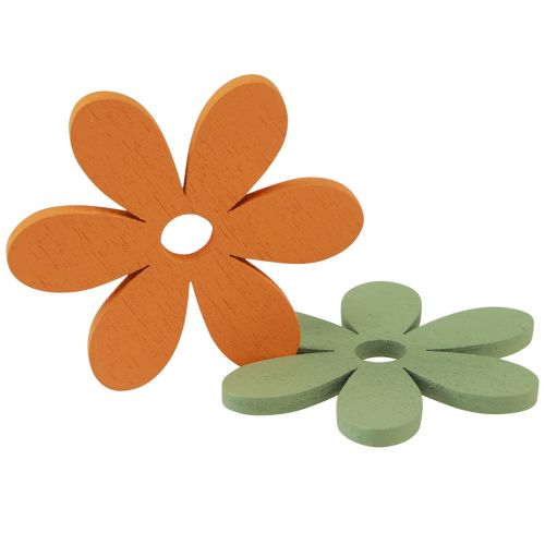 Artikel Streudeko Holz Blumen Farbig Tischdeko Ø3-4cm 48 St