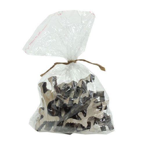 Artikel Streudeko Holzelch weißgewaschen 30St