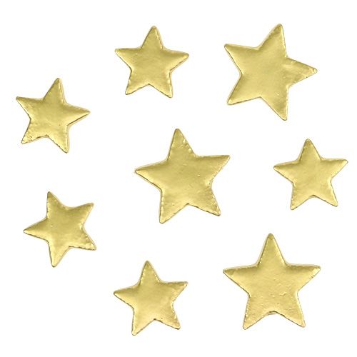 Streudeko Sterne Mix 4-5cm gold matt 72St
