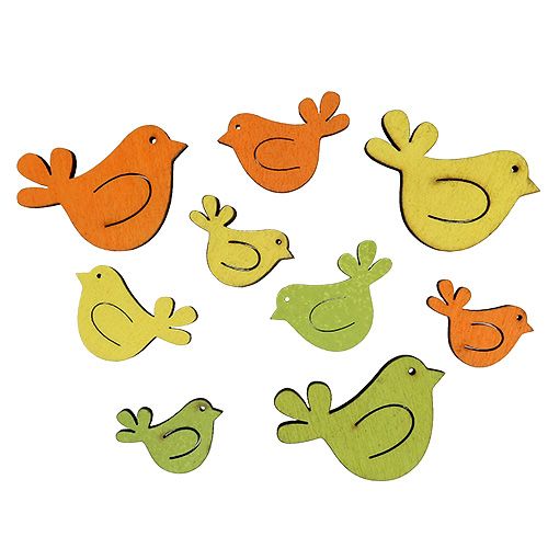 Streudeko Vogel bunt sort. 2,5-4cm 36St