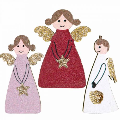 Holzengel Streuengel Streudeko Engel Deko 4,5×3cm 72St
