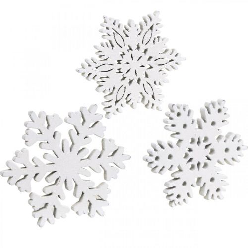Artikel Streuteile Schneeflocke, Streudeko Eiskristall 3,5cm 72 St