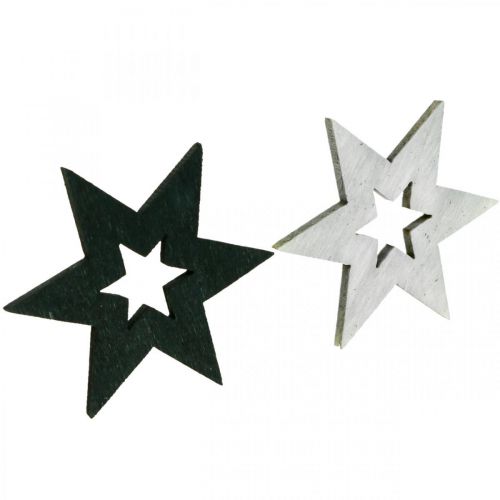 Artikel Holzsterne Deko Streudeko Weihnachten Schwarz H4cm 72 St