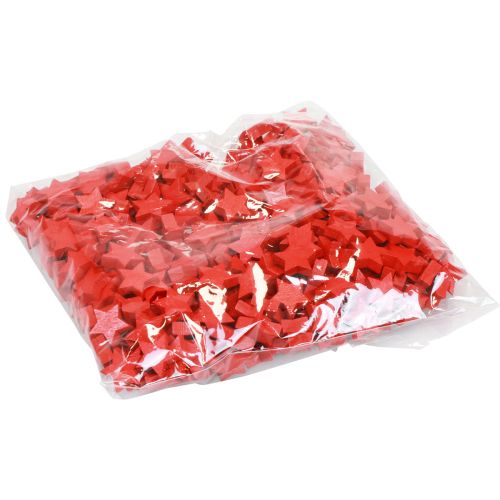 Floristik21 Streudeko Weihnachten Sterne Rot Holzsterne Ø1,5cm 300 St