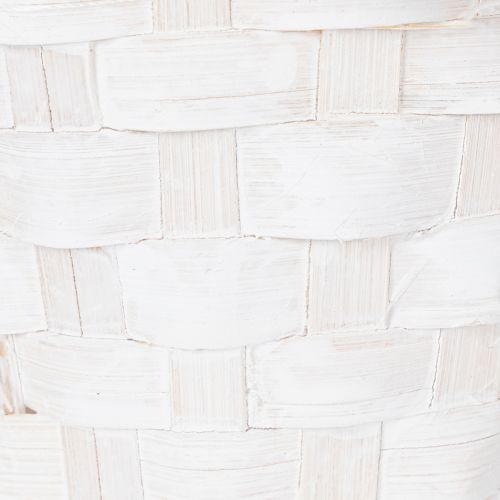 Artikel Hochzeitskorb aus Spaltweide Weiß 36cm 3er-Set für Blumen und Deko