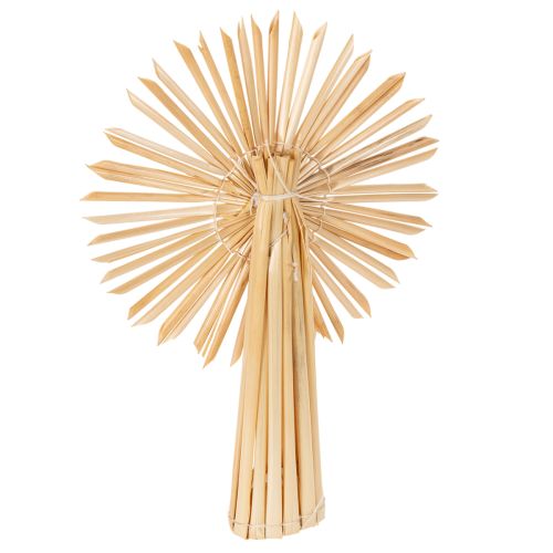 Set aus 35 Strohsternen und Figuren für Christbaumschmuck, naturfarbene Dekoration | Floristik21.de