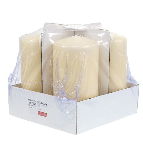 Artikel Stumpenkerze 200/100 Creme 4St