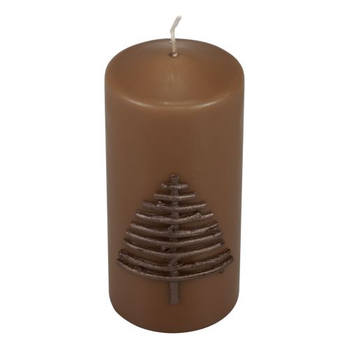 Artikel Weihnachtskerze Kerze Weihnachten Braun 150/70mm 1 St
